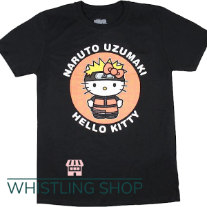 Naruto Hello Kitty T Shirt Uzumaki Adult
