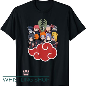 Naruto Vintage T Shirt Akatsuki Group SD