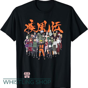 Naruto Vintage T Shirt Cast Group