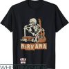 Owen Wilson Nirvana T-Shirt Nirvana Skateboard Skeleton