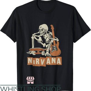 Owen Wilson Nirvana T-Shirt Nirvana Skateboard Skeleton