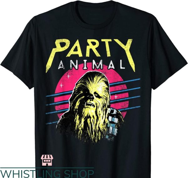 Party Animals T-shirt Star Wars Chewbacca Neon Party Animal