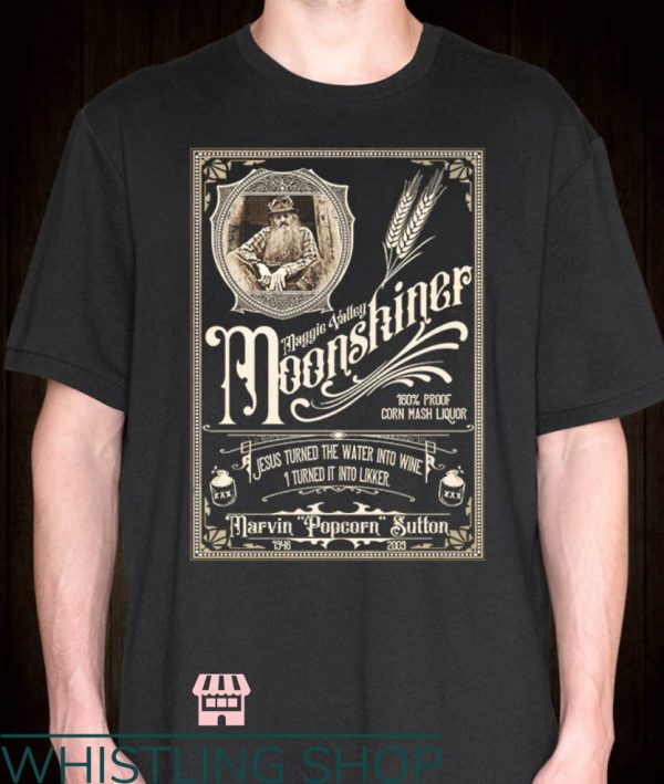 Popcorn Sutton T-Shirt Moonshiner T-Shirt Trending