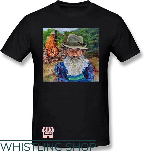 Popcorn Sutton T-Shirt Sutton Art T-Shirt Trending