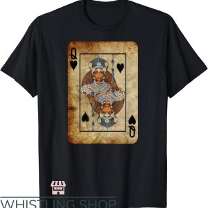 Queen Of Spades T-Shirt Black Queen Spade Card Tee Trending