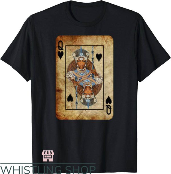 Queen Of Spades T-Shirt Black Queen Spade Card Tee Trending
