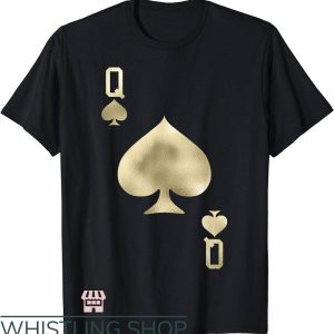 Queen Of Spades T-Shirt Poker Lover T-Shirt Trending