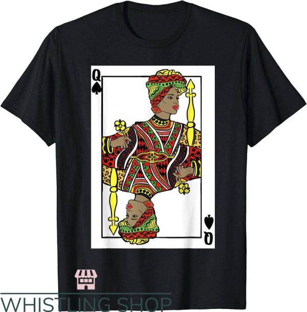 Queen Of Spades T-Shirt Queen Spades African American Card