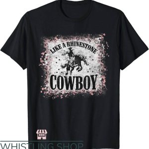 Rhinestone Cowboy T-Shirt Cowboy Horseback T-Shirt Trending