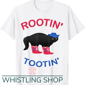 Rootin Tootin Cat T Shirt Vintage Funny Retro