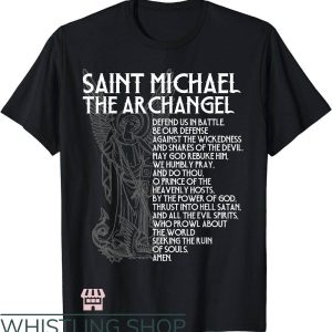 Saint Michael T-Shirt Prayer Catholic Traditional T-Shirt