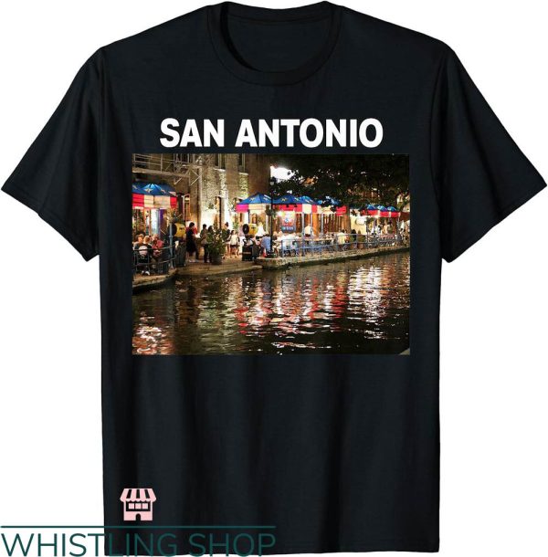 San Antonio T-shirt San Antonio Riverwalk Nighttime T-shirt