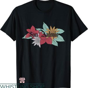San Antonio T-shirt San Antonio Texas City Flower T-shirt