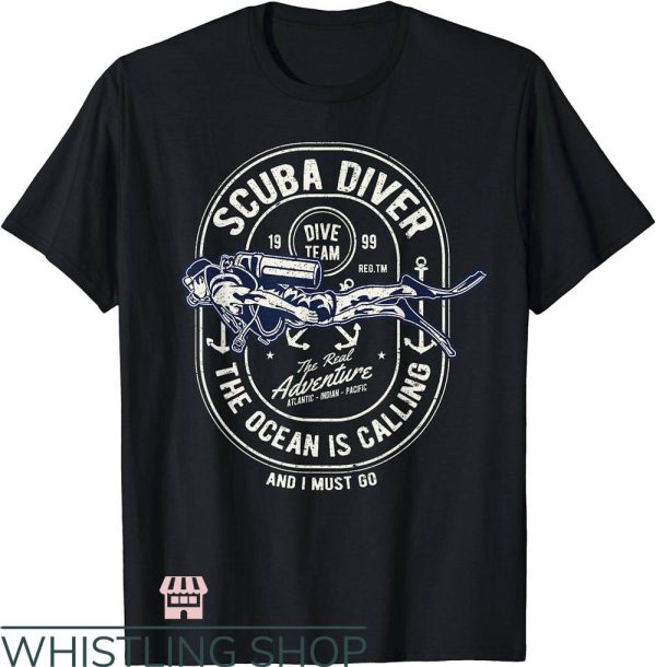 Scuba Diver T-Shirt Vintage Retro Diver T-Shirt Trending