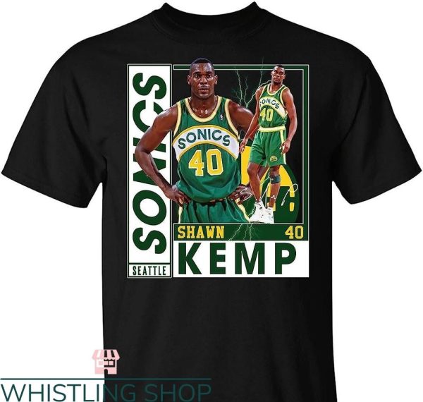 Shawn Kemp T-shirt The Reignman Legend Basketball