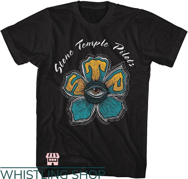 Stone Temple Pilots T-Shirt STP Eye Flower T-Shirt Trending