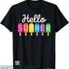 Summer Vibes T-shirt Hello Summer Beach Ice Cream T-shirt