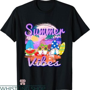 Summer Vibes T-shirt Summer Vibes Funny Gnomes Beach T-shirt