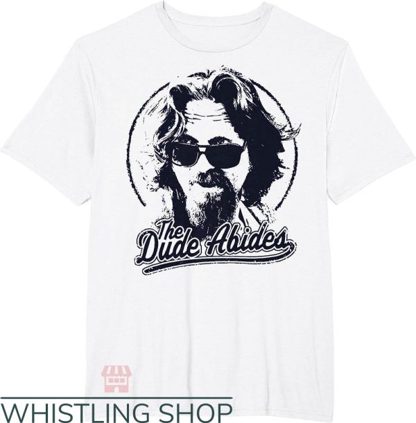 T Big Lebowski T-Shirt The Dude Abides Classic Tee Trending