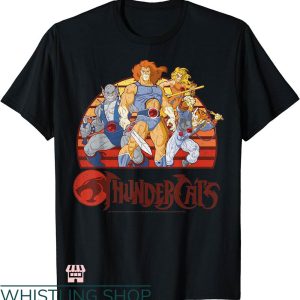 Thunder Cat T-shirt Thunder Cat Group Retro Sunset T-shirt