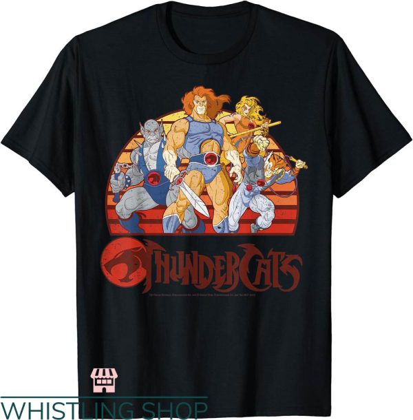 Thunder Cat T-shirt Thunder Cat Group Retro Sunset T-shirt