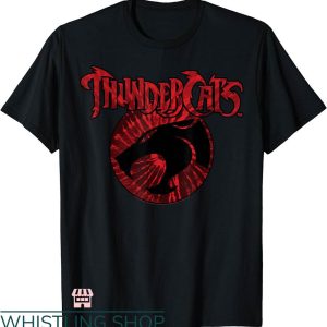 Thunder Cat T-shirt Thunder Cat Red Tie Dye Logo T-shirt