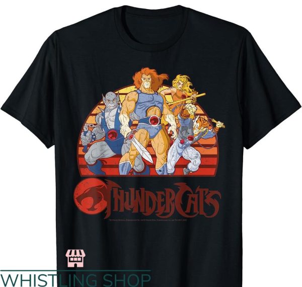 Thunder Cats T-shirt Group Retro Sunset