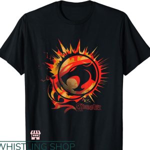 Thunder Cats T-shirt Logo on Fire