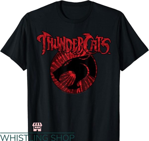 Thunder Cats T-shirt Red Tie Dye Logo