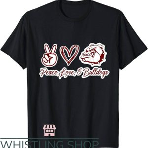 Uga Vintage T-Shirt Peace Love And Bulldogs