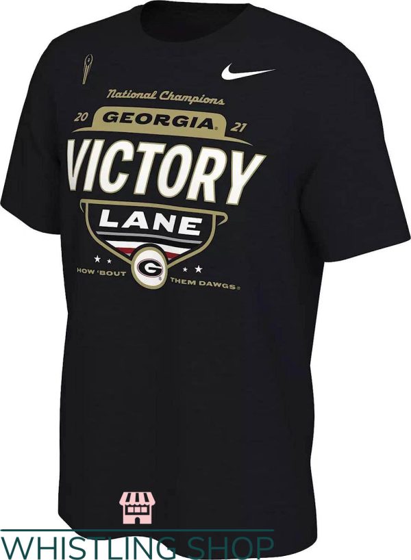 Uga Vintage T-Shirt Victory Lane How About Them Dawgs