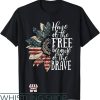 Vintage Braves T-Shirt Home Of The Free Because Of The Brave