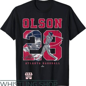 Vintage Braves T-Shirt Olson 18 Atlanta Baseball
