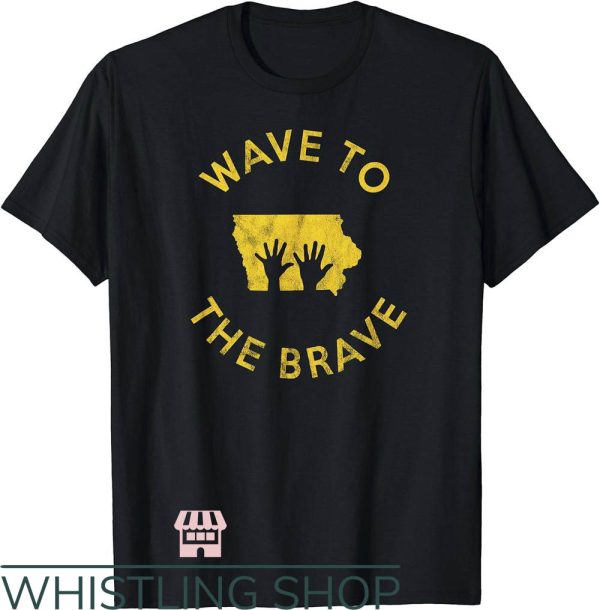 Vintage Braves T-Shirt Wave To The Brave Iowa