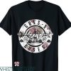 Vintage Guns And Roses T-shirt Floral Bullet Short Sleeve