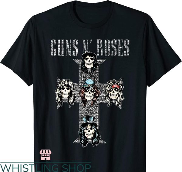 Vintage Guns And Roses T-shirt Vintage Cross