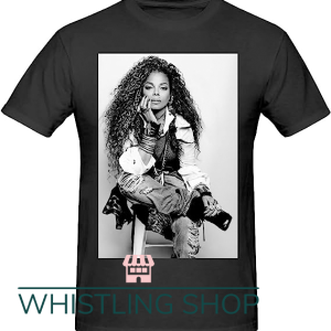 Vintage Janet Jackson T Shirt Black