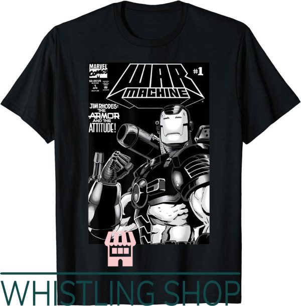 War Hammer T-Shirt Marvel War Machine Number Comic Cover