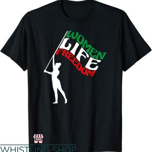 Women Life Freedom T-shirt Cute Iranian Flag Women Of Iran