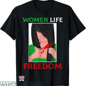Women Life Freedom T-shirt Women Life Freedom Cut Hair