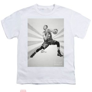 Youth Stephen Curry T-shirt Stephen Curry Playing Basketball