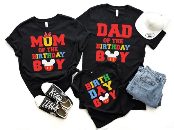 Personalized Mickey Birthday Shirt Disney Family Matching Shirt