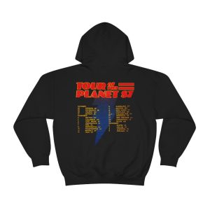 Ace Frehley 1987 88 Frehleys Comet Tour of the Planet Hooded Sweatshirt 2