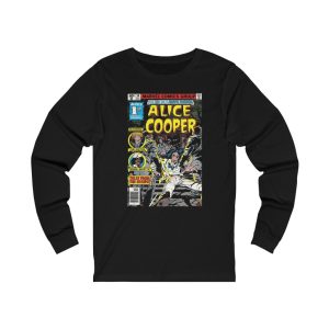 Alice Cooper 1977 Marvel Premier #50 Tales From The Inside Comic Book Inspired Long Sleeved Shirt