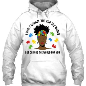 Autism Awareness Black Womens Afro Mom Life Autistic Mother 3