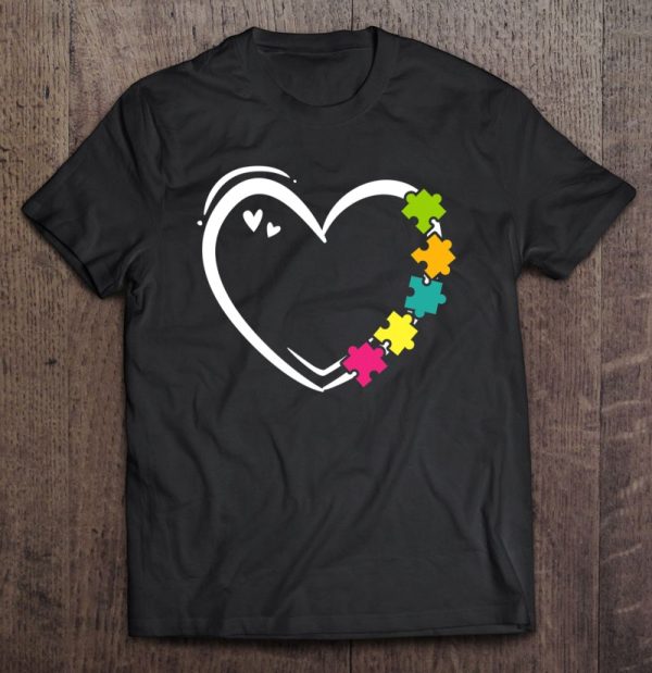 Autism Awareness Heart Puzzle Autistic Autism Mom Dad