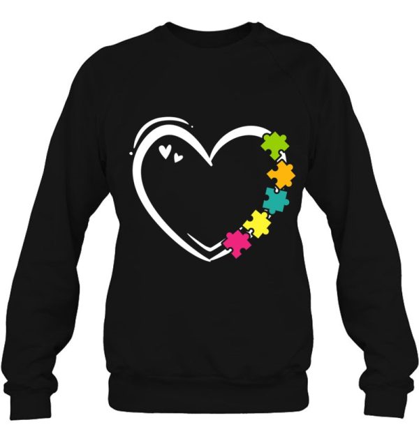 Autism Awareness Heart Puzzle Autistic Autism Mom Dad