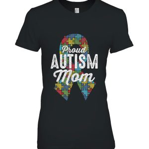 Autism Awareness Proud Autism Mom Ribbon Puzzle Mothers Day 2