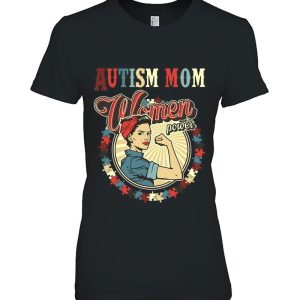 Autism Awareness Vintage Retro 70S80s Autism Mom Women Power 2