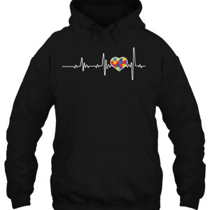 Autism Heartbeats Cute Autism Awareness Gift Autism Mom Dad 3